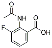 2-ACETAMIDO-3-FLUOROBENZOIC ACID Structure