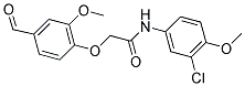 N-(3-CHLORO-4-METHOXY-PHENYL)-2-(4-FORMYL-2-METHOXY-PHENOXY)-ACETAMIDE Structure