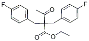 ETHYL 2,2-BIS(4-FLUOROBENZYL)-3-OXOBUTANOATE Structure