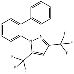 1-[1,1'-BIPHENYL]-2-YL-3,5-BIS(TRIFLUOROMETHYL)-1H-PYRAZOLE Structure