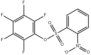 2,3,4,5,6-PENTAFLUOROPHENYL 2-NITROBENZENESULFONATE Struktur