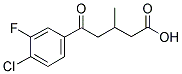 5-(4-CHLORO-3-FLUOROPHENYL)-3-METHYL-5-OXOVALERIC ACID Structure