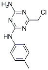 1,3,5-TRIAZINE-2,4-DIAMINE, 6-(CHLOROMETHYL)-N'-2'-(4-METHYLPHENYL)- Struktur