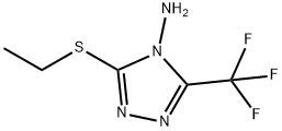 3-(ETHYLSULFANYL)-5-(TRIFLUOROMETHYL)-4H-1,2,4-TRIAZOL-4-AMINE Struktur