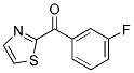 2-(3-フルオロベンゾイル)チアゾール 化學(xué)構(gòu)造式