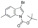 3-BROMO-6-METHYLINDOLE-1-CARBOXYLIC ACID TERT-BUTYL ESTER Struktur