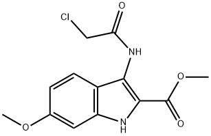 3-(2-CHLORO-ACETYLAMINO)-6-METHOXY-1H-INDOLE-2-CARBOXYLIC ACID METHYL ESTER price.