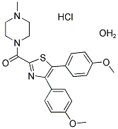1-[[4,5-BIS(4-METHOXYPHENYL)-2-THIAZOLYL]CARBONYL]-4-METHYL-PIPERAZINE, MONOHYDROCHLORIDE HYDRATE price.