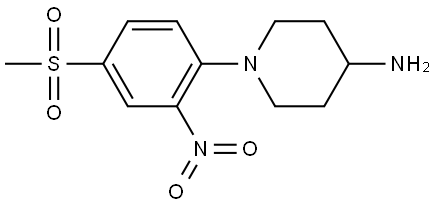 N-[4-(METHYLSULFONYL)-2-NITROPHENYL]PIPERIDIN-4-AMINE Struktur