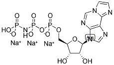1,N6-ETHENO-ADENOSINE-5'-[(BETA,GAMMA)-IMIDO]TRIPHOSPHATE, SODIUM SALT Structure