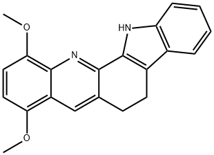 11-METHOXY-6,13-DIHYDRO-5H-INDOLO[3,2-C]ACRIDIN-8-YL METHYL ETHER Struktur