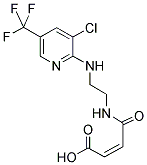 MALEIC ACID MONO-2-[3-CHLORO-5-(TRIFLUOROMETHYL)PYRID-2-YLAMINO]ETHYLAMIDE Struktur