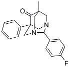 2-(4-FLUOROPHENYL)-5-METHYL-7-PHENYL-1,3-DIAZATRICYCLO[3.3.1.1~3,7~]DECAN-6-ONE Structure