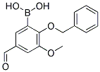 2-BENZYLOXY-5-FORMYL-3-METHOXYBENZENEBORONIC ACID Struktur