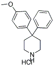 4-(4-METHOXYPHENYL)-4-PHENYLPIPERIDINE HYDROCHLORIDE Structure