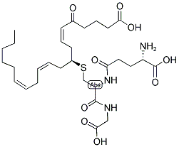 5-OXO-6Z,9S-(S-GLUTATHIONYL)-11Z,14Z-EICOSATRIENOIC ACID Struktur