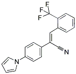 (Z)-2-[4-(1H-PYRROL-1-YL)PHENYL]-3-[2-(TRIFLUOROMETHYL)PHENYL]-2-PROPENENITRILE Struktur