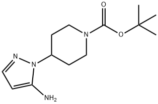 4-(5-AMINO-PYRAZOL-1-YL)-PIPERIDINE-1-CARBOXYLIC ACID TERT-BUTYL ESTER Structure