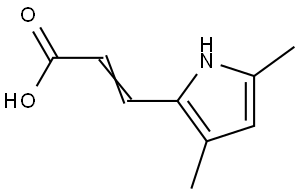 3-(3,5-DIMETHYL-1H-PYRROL-2-YL)-ACRYLIC ACID Struktur