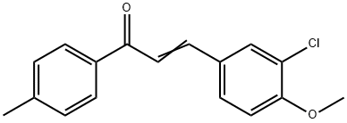 (E)-3-(3-CHLORO-4-METHOXYPHENYL)-1-(4-METHYLPHENYL)-2-PROPEN-1-ONE Structure