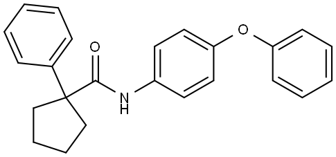 (PHENYLCYCLOPENTYL)-N-(4-PHENOXYPHENYL)FORMAMIDE Struktur