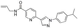 N-ALLYL-6-[1-(4-ISOPROPYLPHENYL)-1H-PYRAZOL-4-YL]NICOTINAMIDE Structure