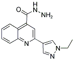 2-(1-ETHYL-1 H-PYRAZOL-4-YL)-QUINOLINE-4-CARBOXYLIC ACID HYDRAZIDE Struktur