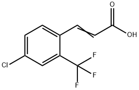 4-CHLORO-2-(TRIFLUOROMETHYL)CINNAMIC ACID Struktur