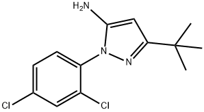 5-TERT-BUTYL-2-(2,4-DICHLORO-PHENYL)-2H-PYRAZOL-3-YLAMINE Structure