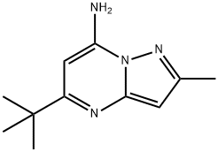 5-TERT-BUTYL-2-METHYLPYRAZOLO[1,5-A]PYRIMIDIN-7-AMINE Struktur