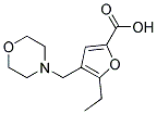 5-ETHYL-4-MORPHOLIN-4-YLMETHYL-FURAN-2-CARBOXYLIC ACID Struktur