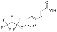3-[4-(1,1,2,3,3,3-HEXAFLUORO-PROPOXY)-PHENYL]-ACRYLIC ACID Structure