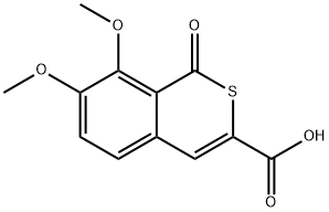 7,8-DIMETHOXY-1-OXO-1H-ISOTHIOCHROMENE-3-CARBOXYLIC ACID Structure