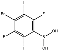 4-BROMO-2,3,5,6-TETRAFLUOROPHENYLBORONIC ACID Structure