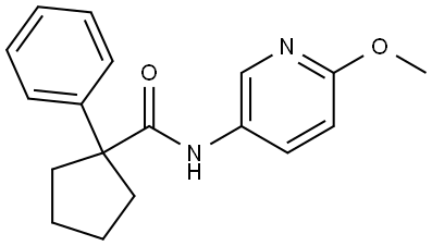 N-(6-METHOXY(3-PYRIDYL))(PHENYLCYCLOPENTYL)FORMAMIDE Struktur
