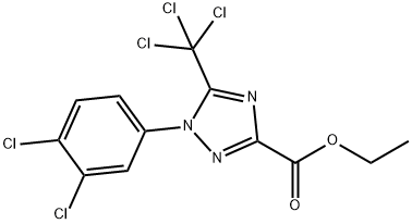 ETHYL 1-(3,4-DICHLOROPHENYL)-5-(TRICHLOROMETHYL)-1H-1,2,4-TRIAZOLE-3-CARBOXYLATE Struktur
