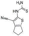 N-(3-CYANO-5,6-DIHYDRO-4H-CYCLOPENTA[B]THIEN-2-YL)THIOUREA Struktur