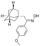 (1E)-2-(1-ADAMANTYL)-1-(4-METHOXYPHENYL)ETHANONE OXIME Structure