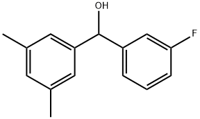 3,5-DIMETHYL-3'-FLUOROBENZHYDROL Structure
