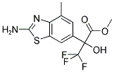 2-(2-AMINO-4-METHYL-BENZOTHIAZOL-6-YL)-3,3,3-TRIFLUORO-2-HYDROXY-PROPIONIC ACID METHYL ESTER Structure