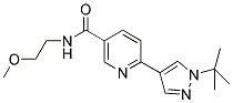 6-(1-TERT-BUTYL-1H-PYRAZOL-4-YL)-N-(2-METHOXYETHYL)NICOTINAMIDE Struktur