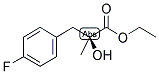 ETHYL (S)-2-HYDROXY-2-METHYL(4-FLUOROBENZENE)PROPANOATE Struktur