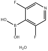 3,5-DIFLUOROPYRIDINE-4-BORONIC ACID HYDRATE Structure