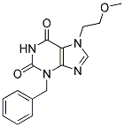 3-BENZYL-7-(2-METHOXY-ETHYL)-3,7-DIHYDRO-PURINE-2,6-DIONE Struktur