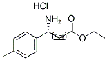 (R)-3-AMINO-3-(4-METHYLPHENYL)PROPIONIC ACID ETHYL ESTER HYDROCHLORIDE Struktur