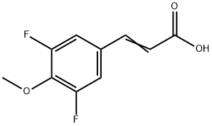 3,5-DIFLUORO-4-METHOXYCINNAMIC ACID Struktur
