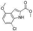 7-CHLORO-4-METHOXY-1H-INDOLE-2-CARBOXYLIC ACID METHYL ESTER Structure