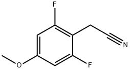 2,6-DIFLUORO-4-METHOXYPHENYLACETONITRILE Struktur