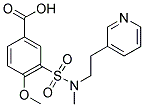 4-METHOXY-3-[METHYL-(2-PYRIDIN-3-YL-ETHYL)-SULFAMOYL]-BENZOIC ACID Struktur