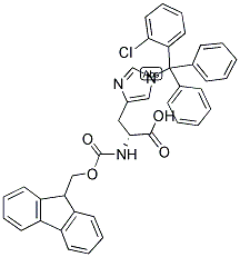 FMOC-D-HIS(CLT)-OH Struktur